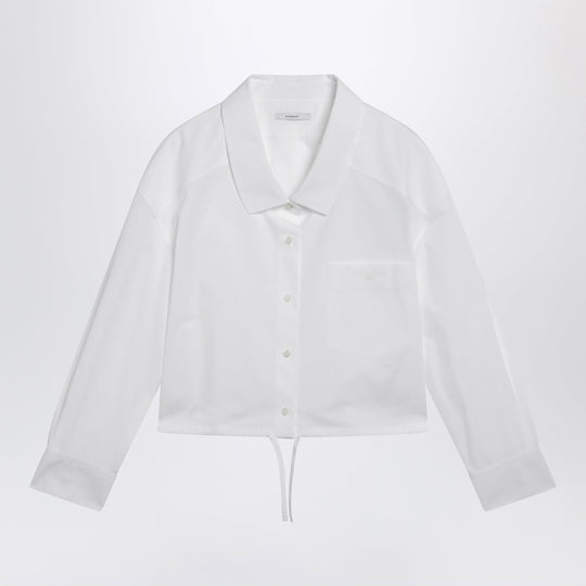 White Short Poplin Shirt