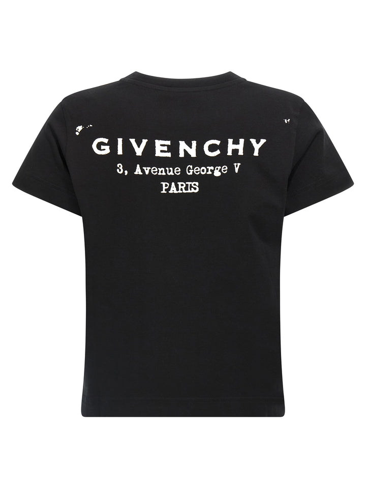 Givenchy Givenchy Stamp T-shirt - White/Black | dd588deed3e0e22547f2da7e6d58c55727ecc45a