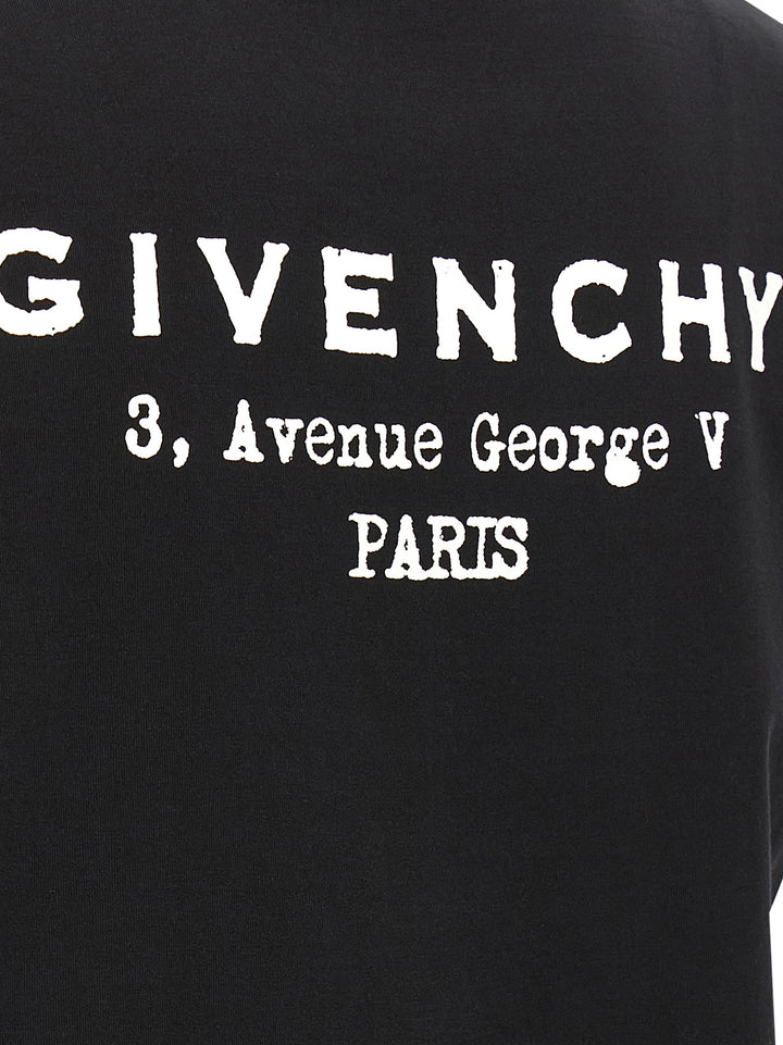 Givenchy Givenchy Stamp T-shirt - White/Black | 3943361d59fa1a3ac4ea47b7e4f40803da3a7740