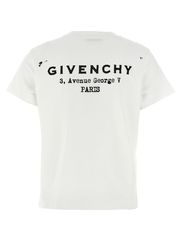 Givenchy Givenchy Stamp T-shirt - White/Black | 1dc822eb8dfad18a28273aabb4706bd17c30c521