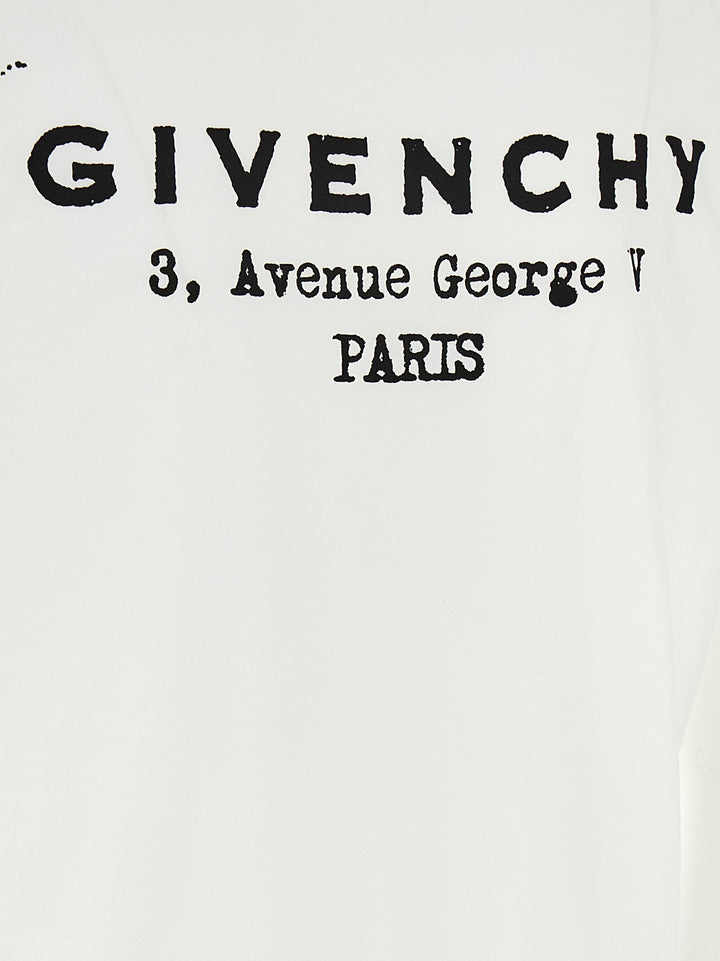Givenchy Givenchy Stamp T-shirt - White/Black | 9e06b74e649738561f209a618de25058c59455d6