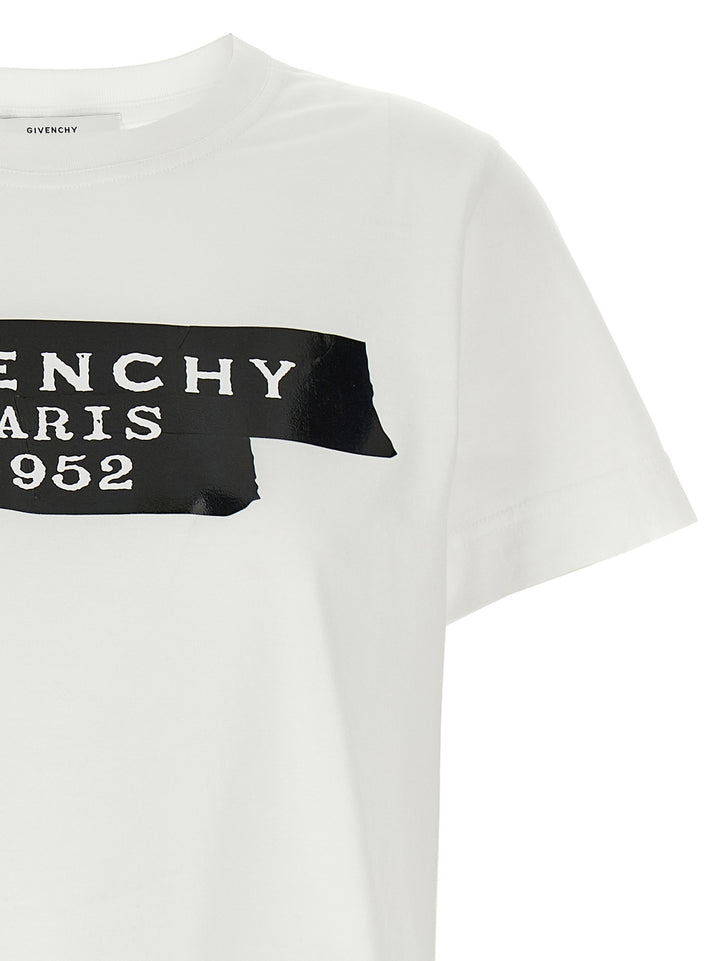 Givenchy Givenchy Tape T-shirt - White/Black | 568fcf1c5d6948b230b24767cfa1a8c1477a87db