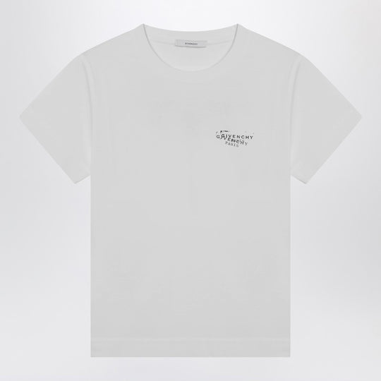 White T-Shirt With Logo Print