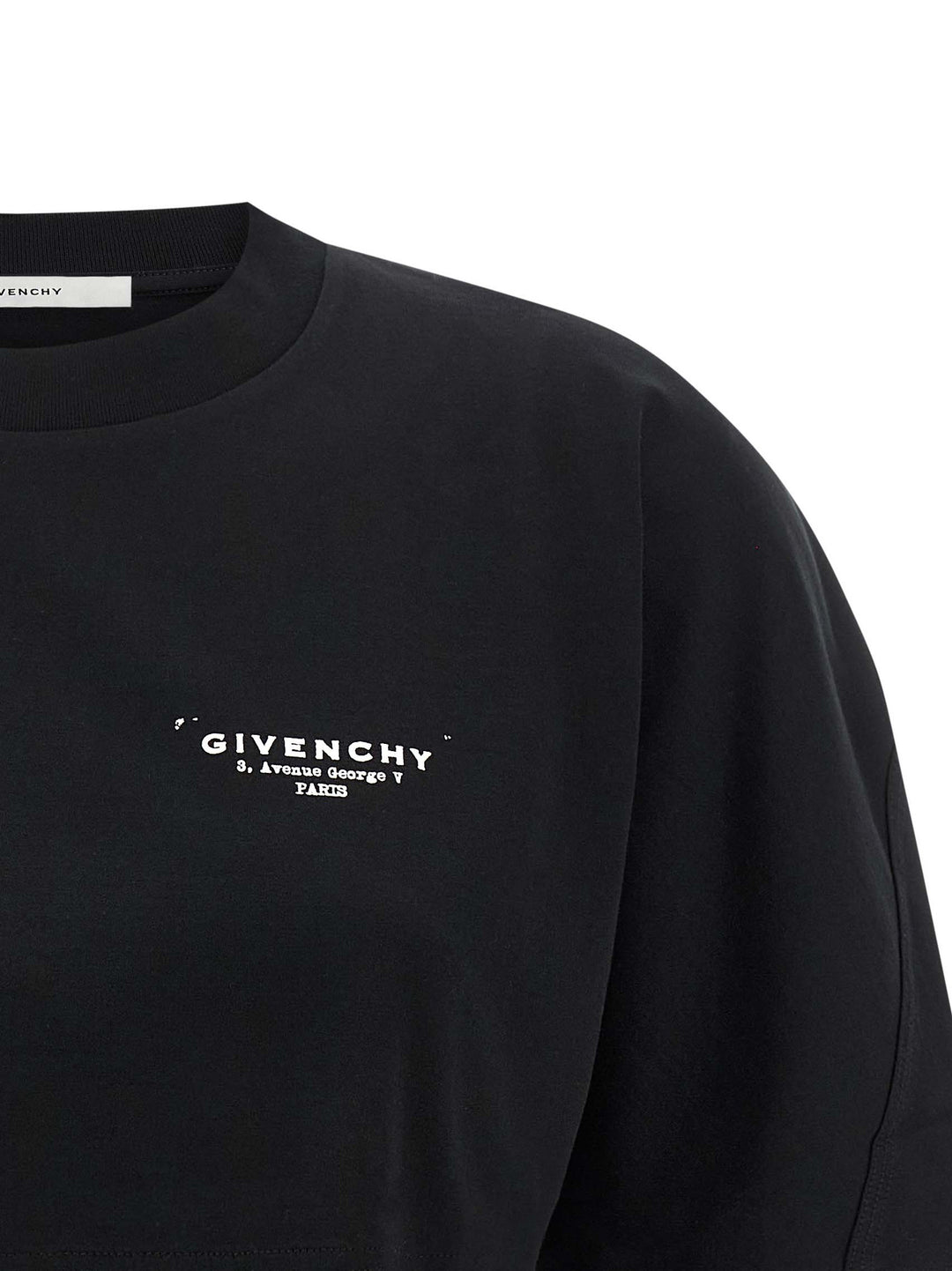 Givenchy Cropped T-shirt - Black | 8d9b6c97f8c403dd0c085dced6a35a7ebd29ecbe