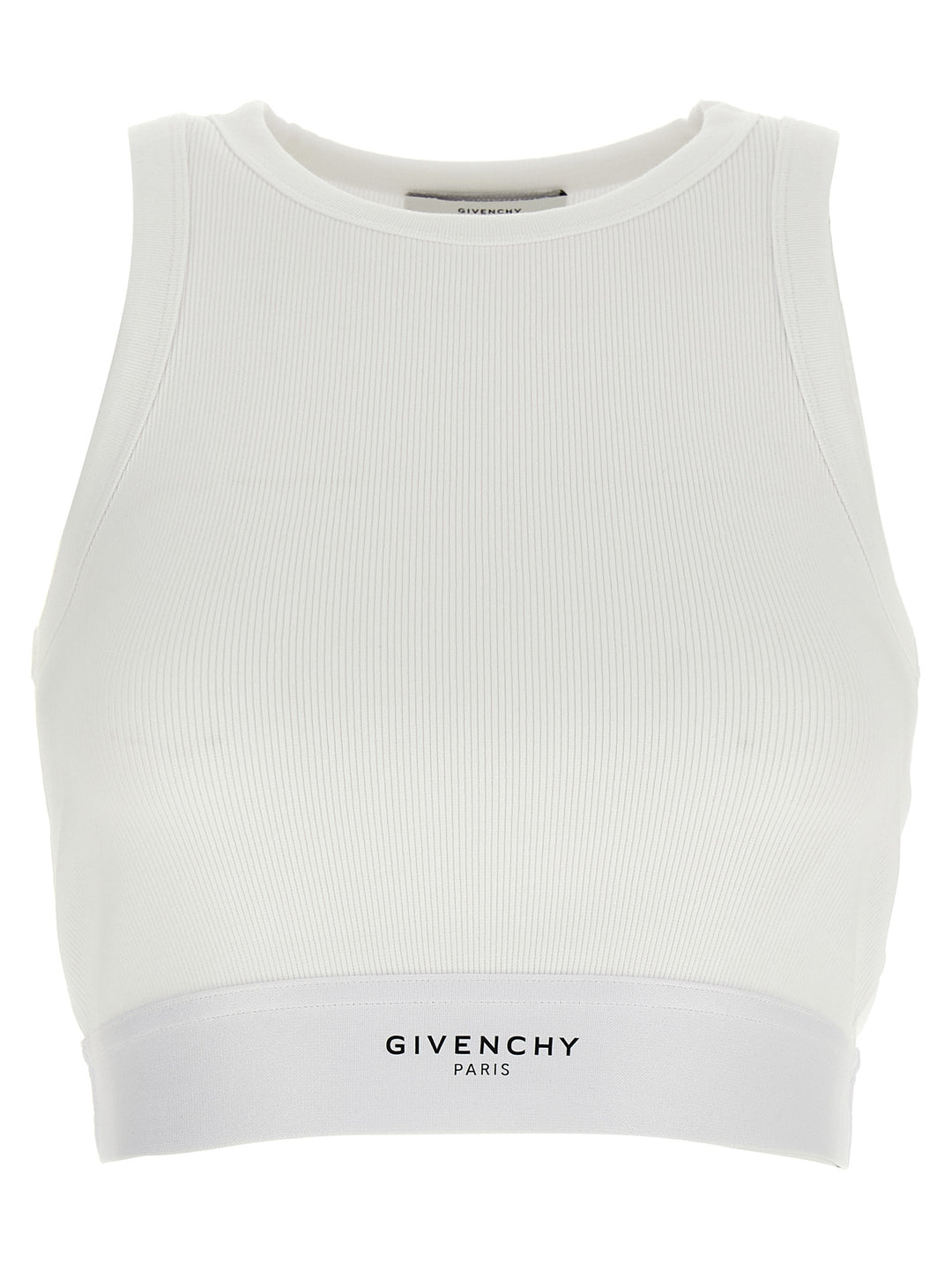 Givenchy Crop Tank Top Tops - White | 3386c16695eabe2c6a40e7a5c6389e76d3a31320