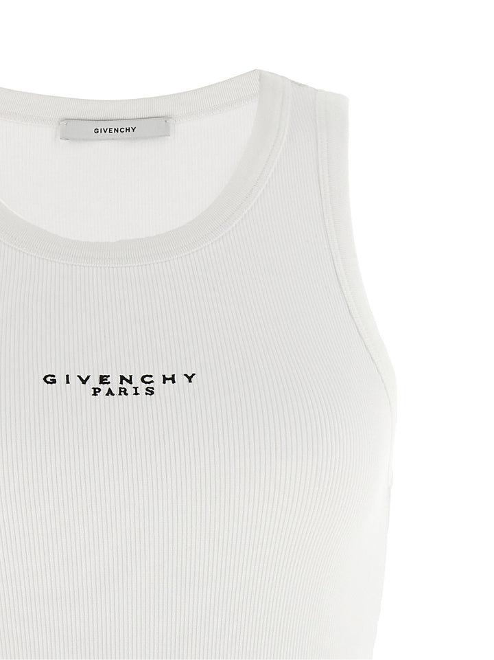 Givenchy Logo Top Tops - White | bfb20accde47c1b08f93d87462472de85c069962