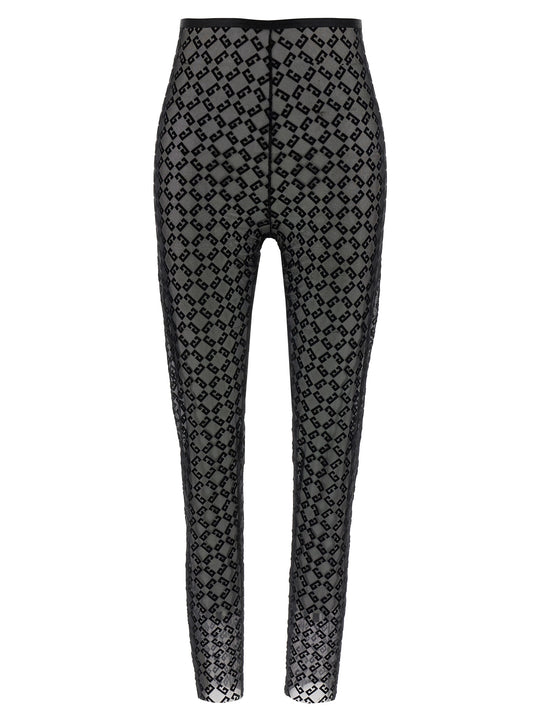 Monogram Logo Leggings Black