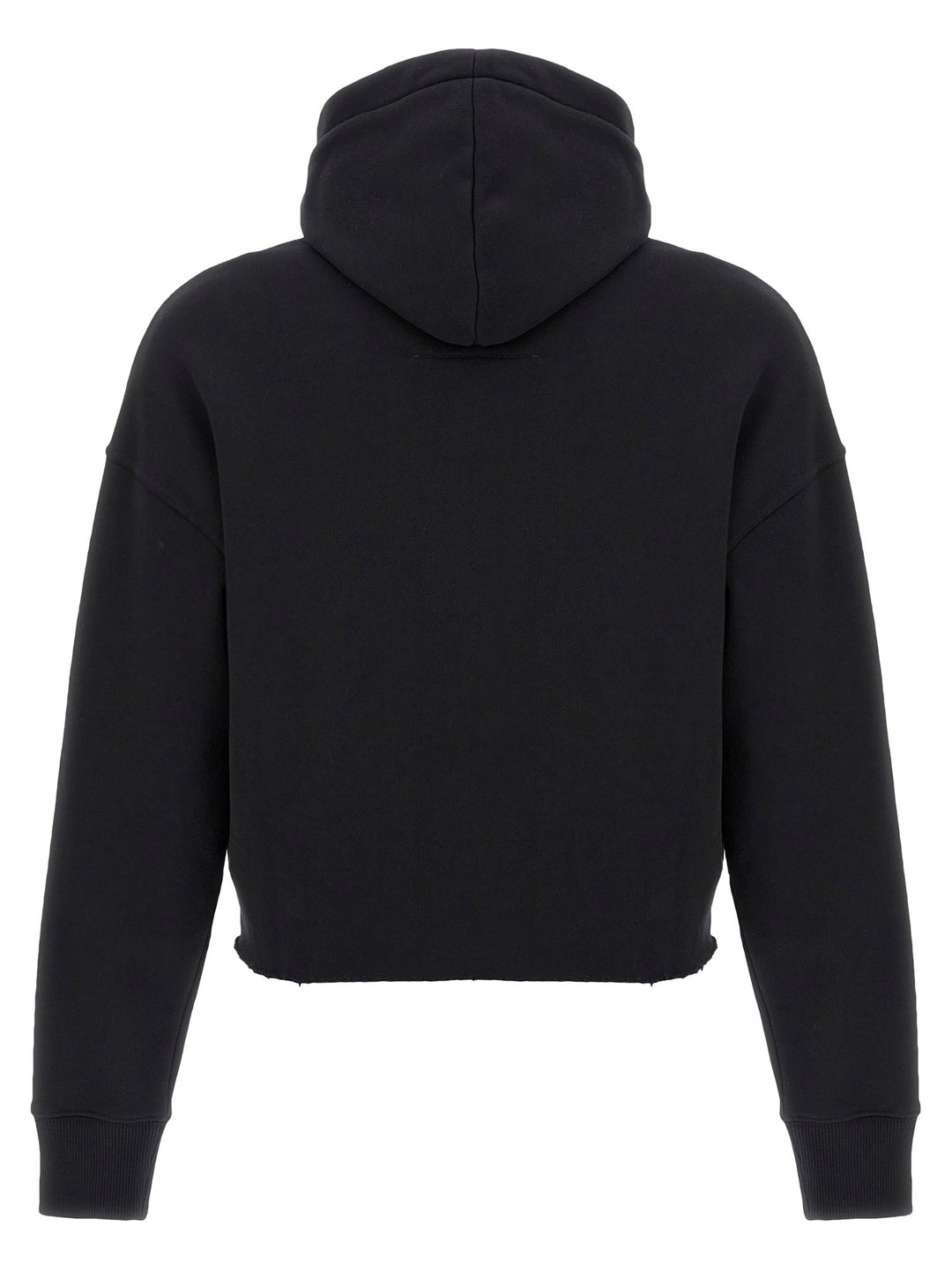 Givenchy Cropped Hoodie Sweatshirt - Black | 5abdf1136e9b6f146499110a1b8bbe726eb3fcf3