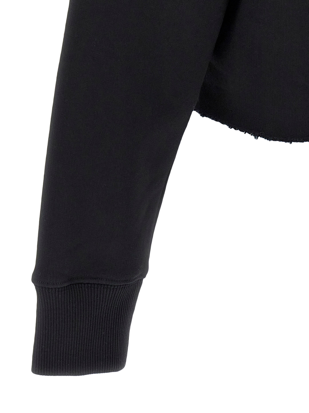 Givenchy Cropped Hoodie Sweatshirt - Black | 3666e348fbd34db749c009d39f200213144ca706