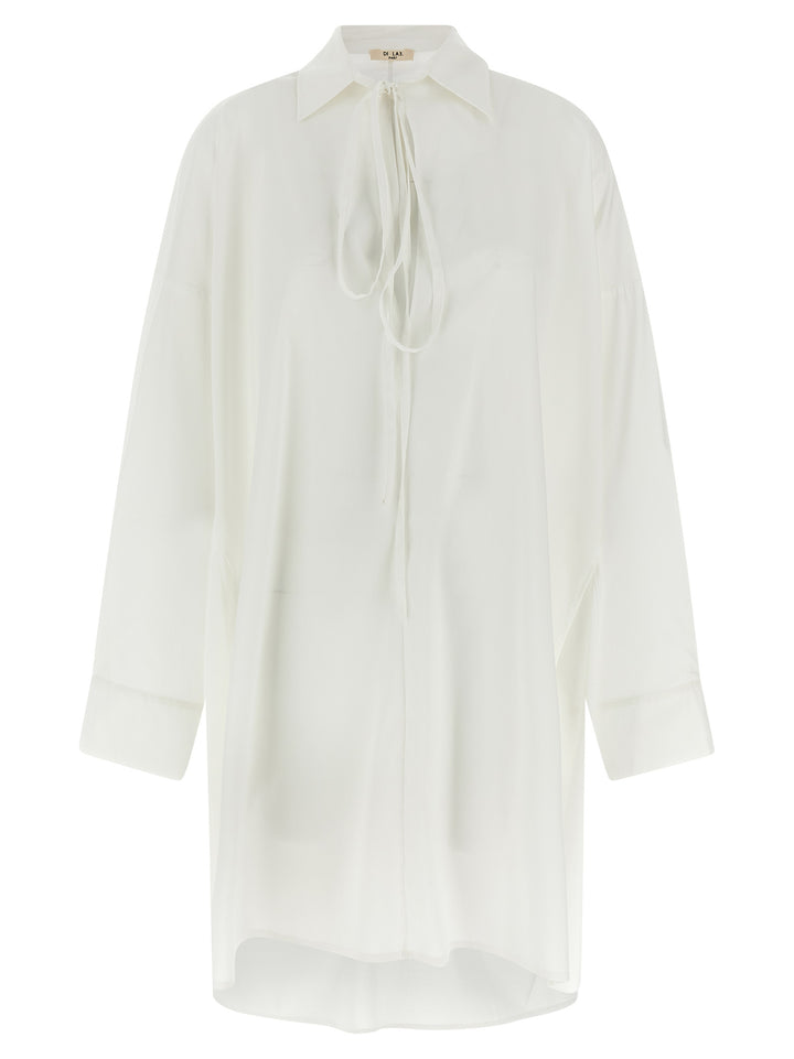 Di.La3 Pari' Oversize Shirt Shirt and Blouse - White | 3889011b7b4caf4a2b63e28e1763828f9a03d5e4