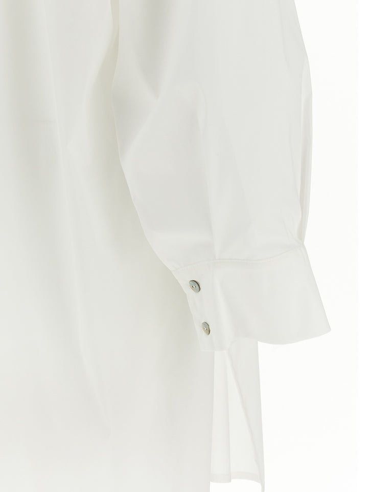 Di.La3 Pari' Oversize Shirt Shirt and Blouse - White | 453b28cd6fb33c0095b3a2cdbf6aba85f4651f38