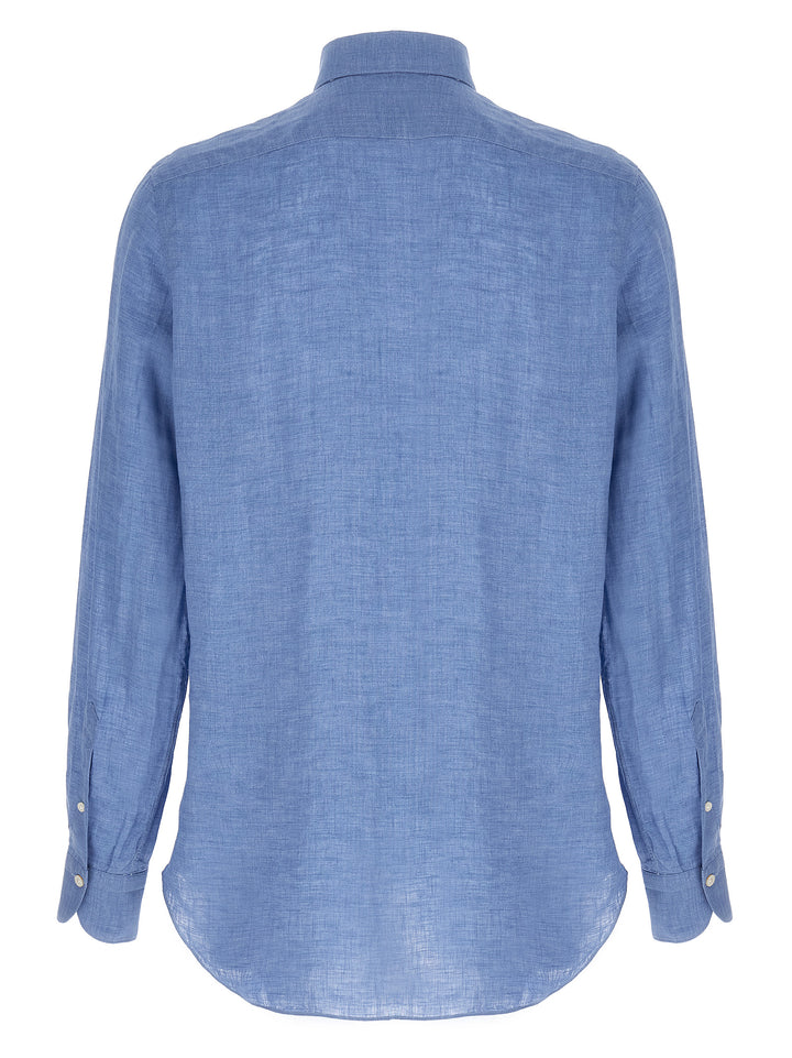 Finamore Gaeta Shirt and Blouse - Blue | 466111025aaf8cce47b5a314c799744aad26a502