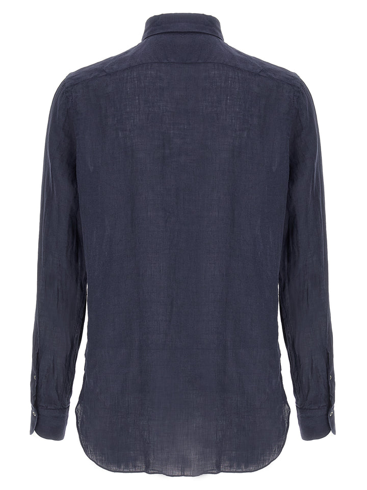 Finamore Gaeta Shirt and Blouse - Blue | 7b23f13bb5dbfe2d3964c8315406e4dbaf99cf13