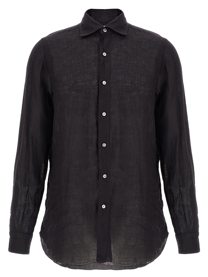 Finamore Gaeta Shirt and Blouse - Black | 28362e902451240592fd94c1c3d840dcae33222a