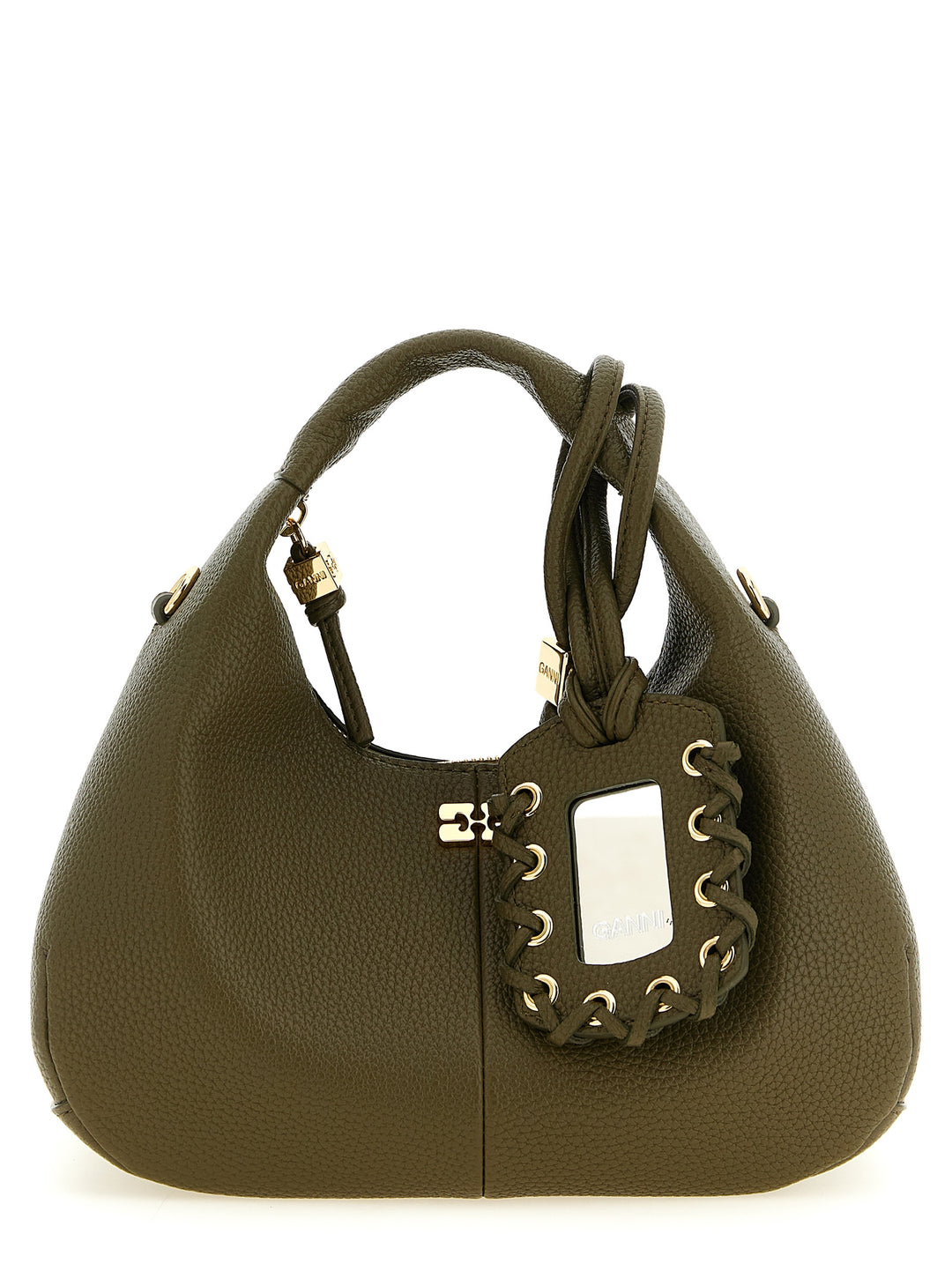 Ganni Mini Hobo Hand Bags - Green | 67201ce2e4bbe6d5a7b529fe539484ac9926afee