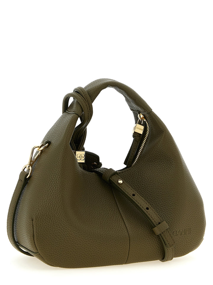 Ganni Mini Hobo Hand Bags - Green | ffab04124d34f70ddd6575a1e508d9785862f308