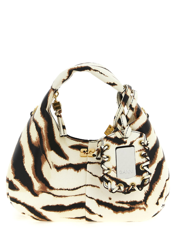 Ganni Mini Hobo Zebra Hand Bags - Multicolor | e4f09ed5a7e74ec4ea2decc163a9b5d445c037b4