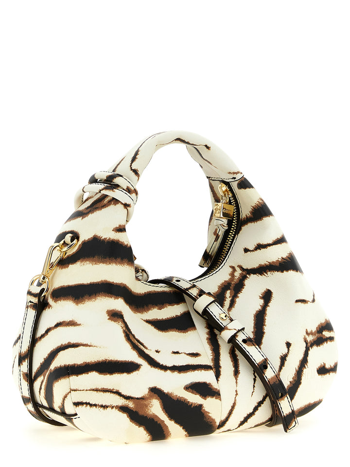 Ganni Mini Hobo Zebra Hand Bags - Multicolor | b0f35a84d2e77da907a9af840861a4f5a77195db