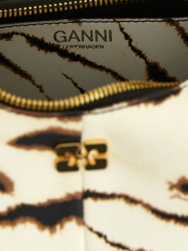 Ganni Mini Hobo Zebra Hand Bags - Multicolor | 239e97d591af4d2577d9ae08436dba27ad416b01