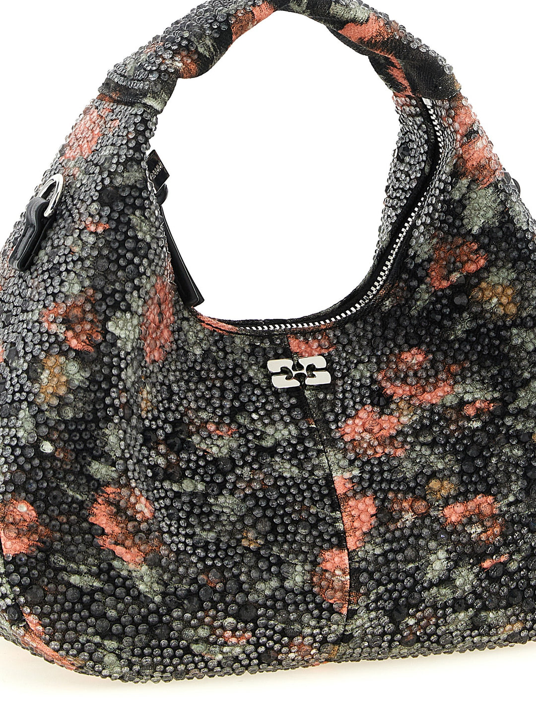 Ganni Mini Hobo Flowers Hand Bags - Multicolor | c2c1ccc7090592e55db38408fddc66864091a04a