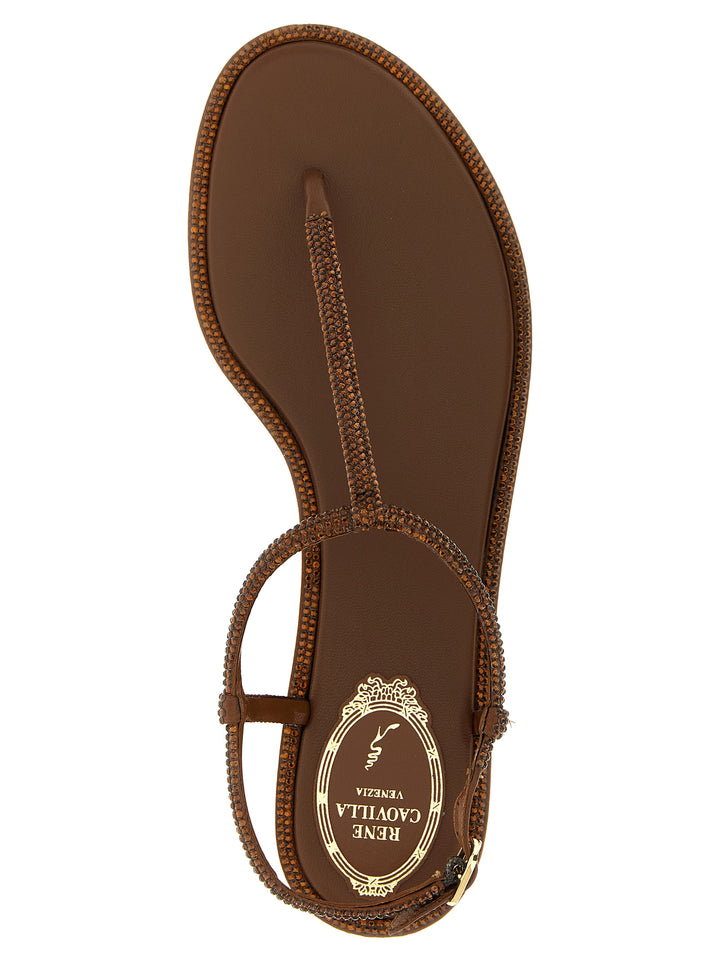 René Caovilla Diana Sandals - Brown | 5a215baed693d481137857127e47082c5e9113b2
