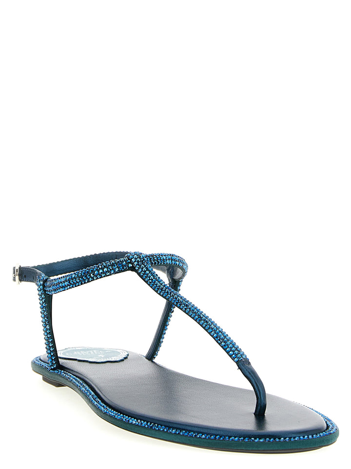 René Caovilla Diana Sandals - Green | 1abdfb44dcec4ad5709c5c00bc92ecced49df531