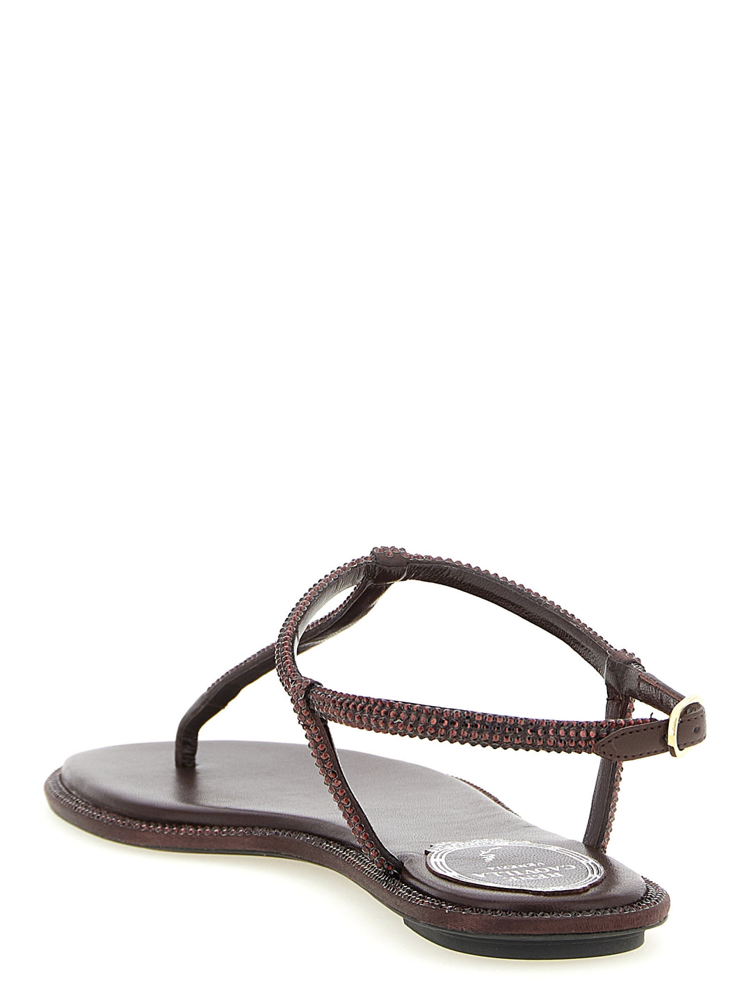 René Caovilla Diana Sandals - Brown | 81753252d37895147e0167d0f40e0002b4ce4ff4
