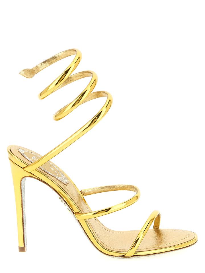 René Caovilla Cleo Metallic Sandals - Gold | 269f9d41d2c9feb80cd883ea0c8d019fdfe16f52