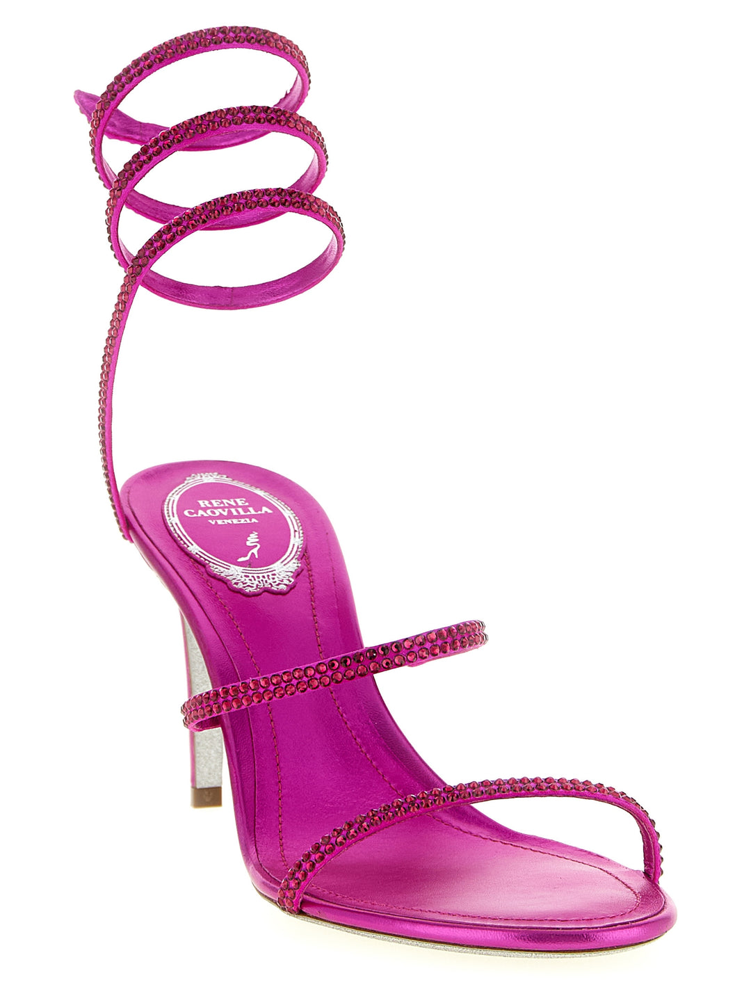 René Caovilla Cleo Sandals - Fuchsia | 44a0eba493fd0969090a53f73ec1f65cf4e238c6