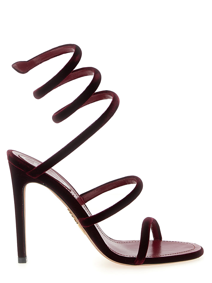 René Caovilla Cleo Sandals - Bordeaux | 678170ce3a8db181db18561716deca09a47af06e