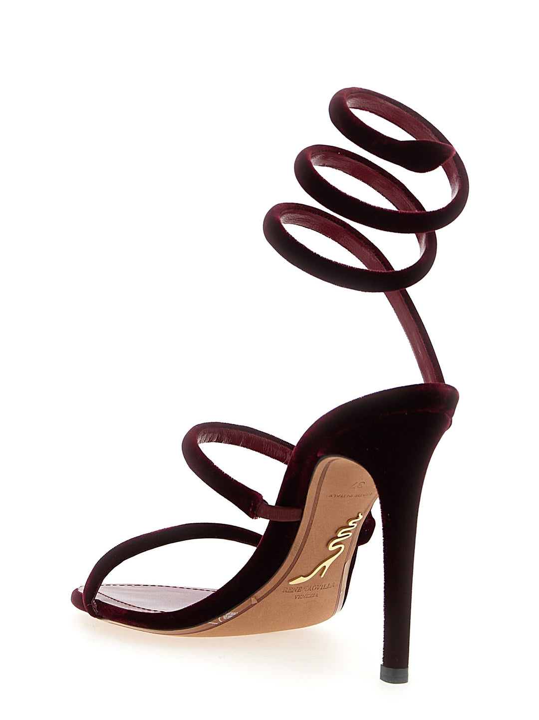 René Caovilla Cleo Sandals - Bordeaux | 196addaee4bc55063873a10ba0ec6227441678e5