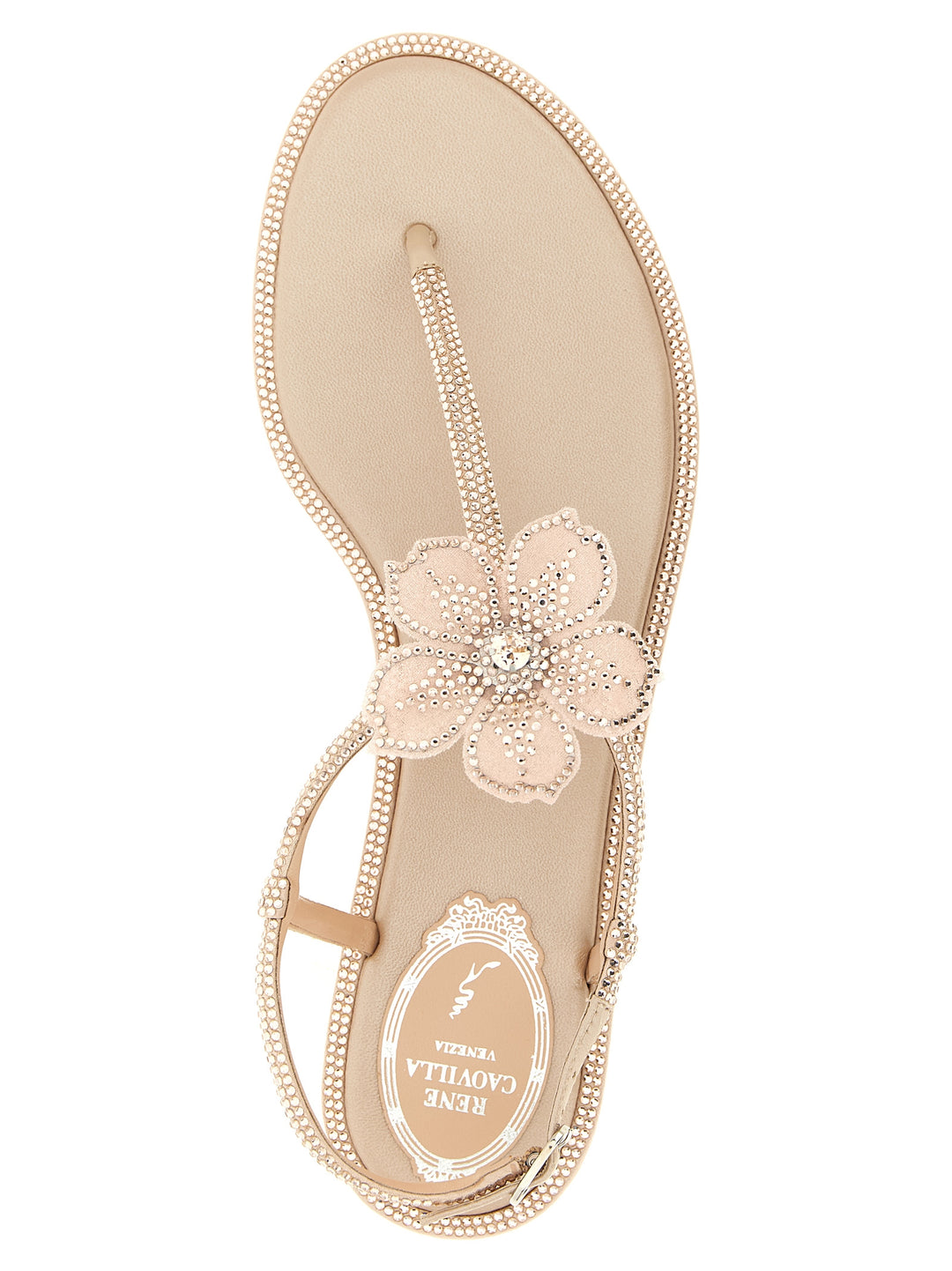 René Caovilla Peach Flower Sandals - Pink | 3fbd0e701d7bb4d3593c27f10e9eaaf9c3db56f2