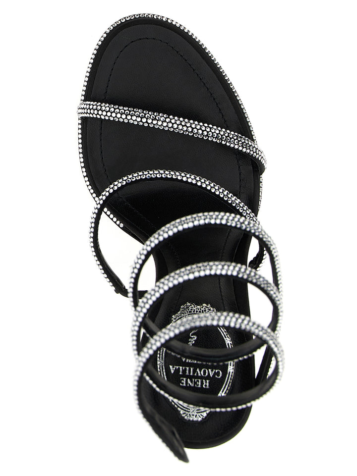 René Caovilla Cleo Sandals - Black | a6596f7e945792a116b5f60f864244374a3f0f02
