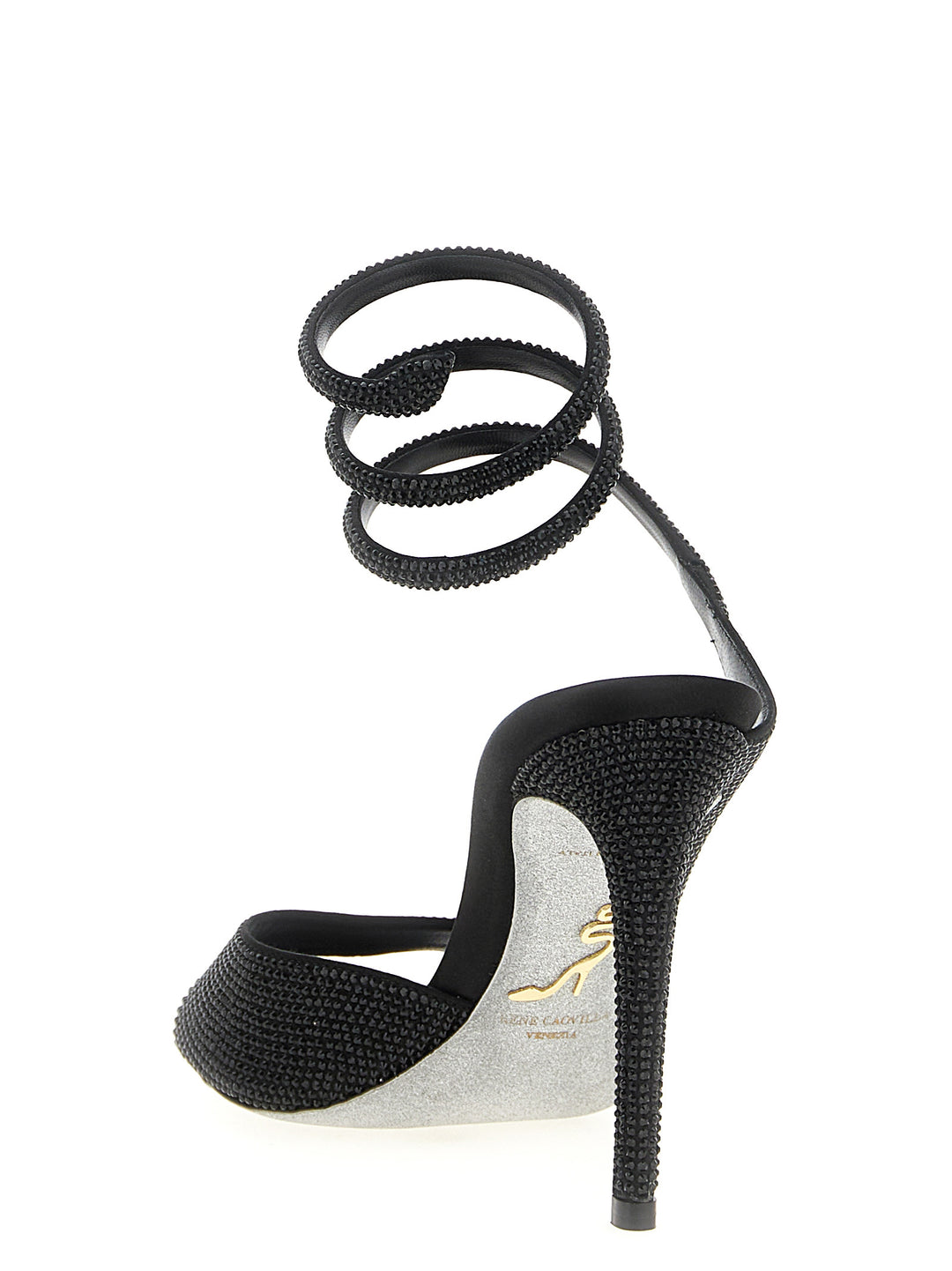 René Caovilla Audrey Sandals - Black | bddd16d97b8b058f9fa571c4b01eec75167f779c
