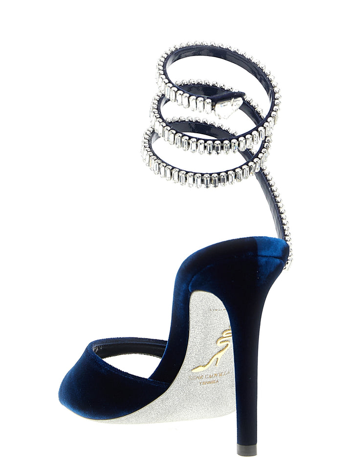 René Caovilla Spark Sandals - Blue | d4a1f5c21387fd3baaad3de99ca1b5581b4f36da