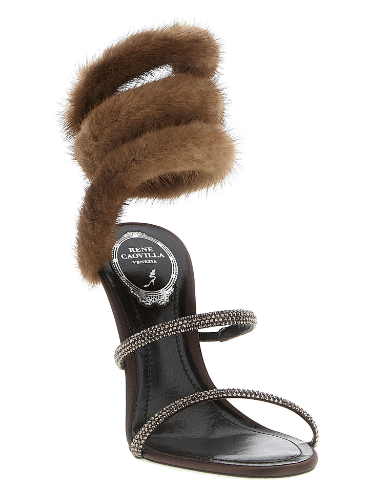 René Caovilla Lindsey Sandals - Brown | ae64dca41487a870bca3a141a8698bcd3af1a29a