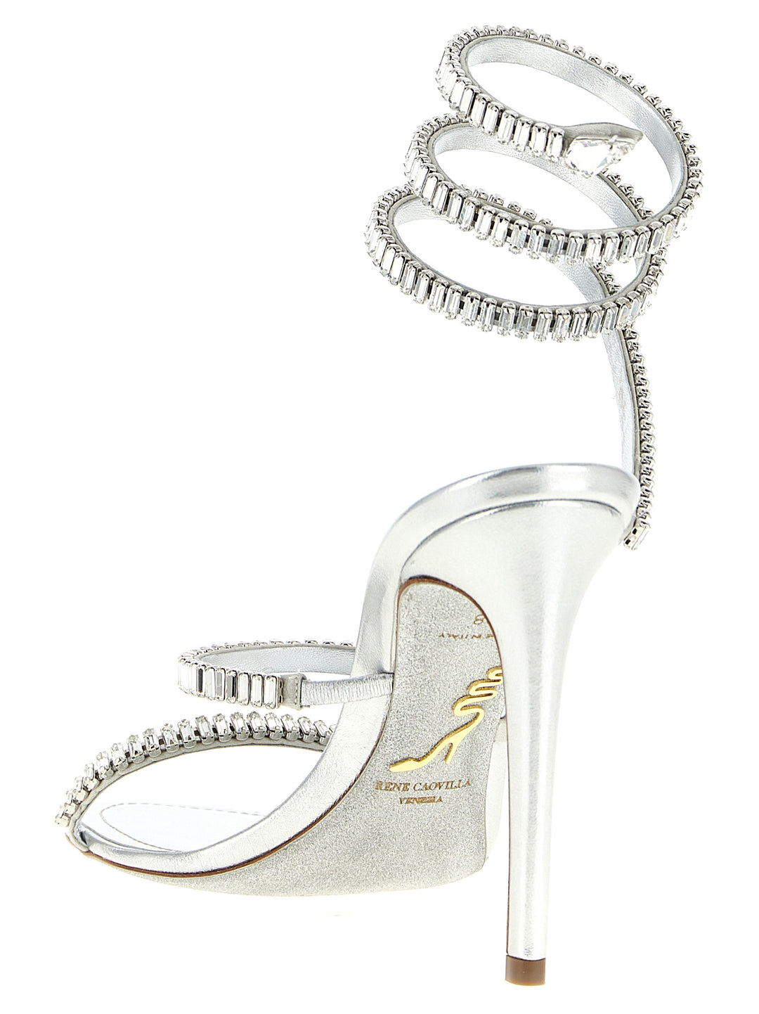 René Caovilla Cleo Spark Sandals - Silver | 97c9b3d7b6f19bc105674cb2025de75682d02328