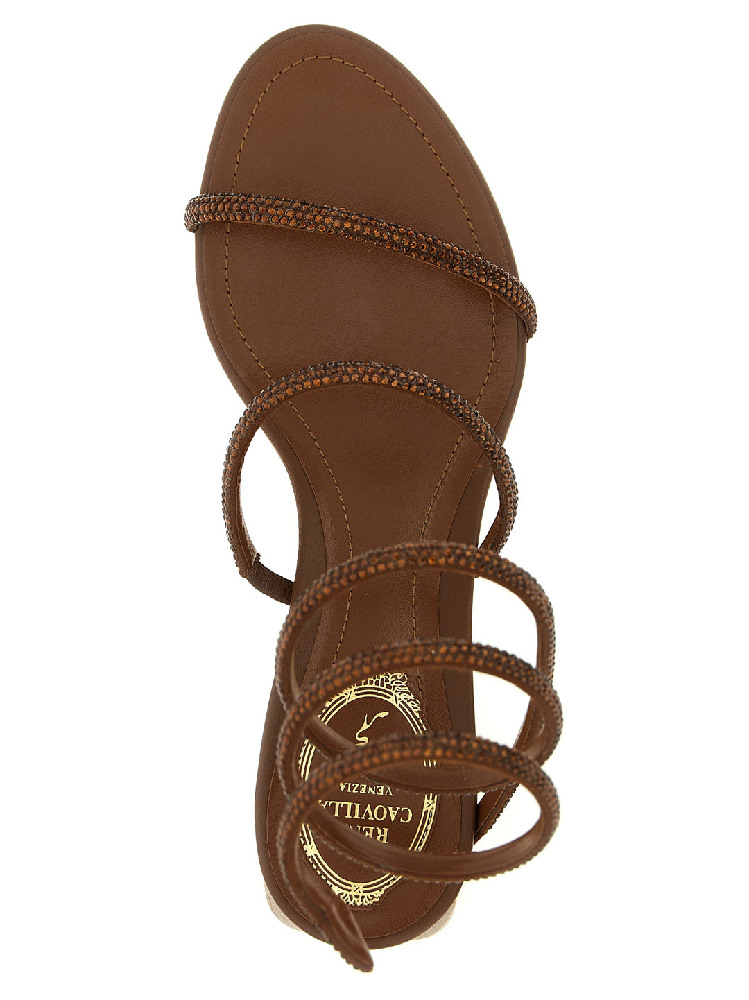 René Caovilla Cleo Sandals - Brown | 1d76ba070c9a4002c514ddd340cc901a627fbe02