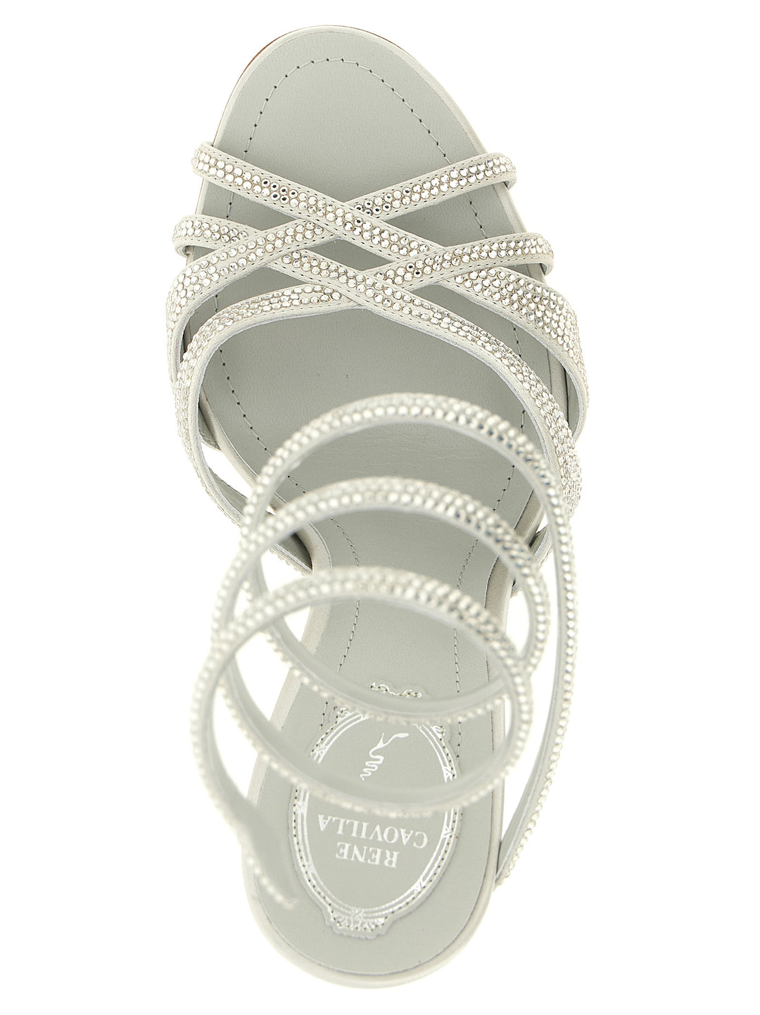 René Caovilla Dania Sandals - Silver | 42d32253953e73892346e0f214f7db204ae5b22e
