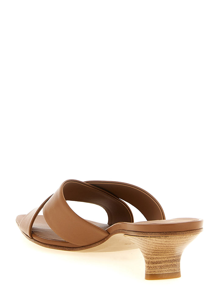 Vicini Leather Mules Sandals - Brown | f7ca04a8110e5149f5e5f9fa27c33ae6606c97bf