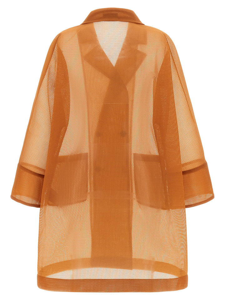 Herno See-Through Coat Coats and Trench Coats - Orange | 018c9f951b4de95fb620534fd7a43304a740b1d7