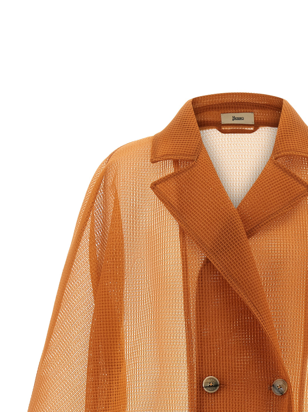Herno See-Through Coat Coats and Trench Coats - Orange | 8239d9cf0bd3b2209d50eaa3c23548fc453717d7