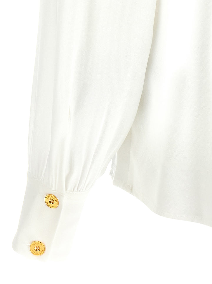 Elisabetta Franchi Necklace Shirt Shirt and Blouse - White | d9369061f23c7ffbdbd40950cedace19a12d44aa