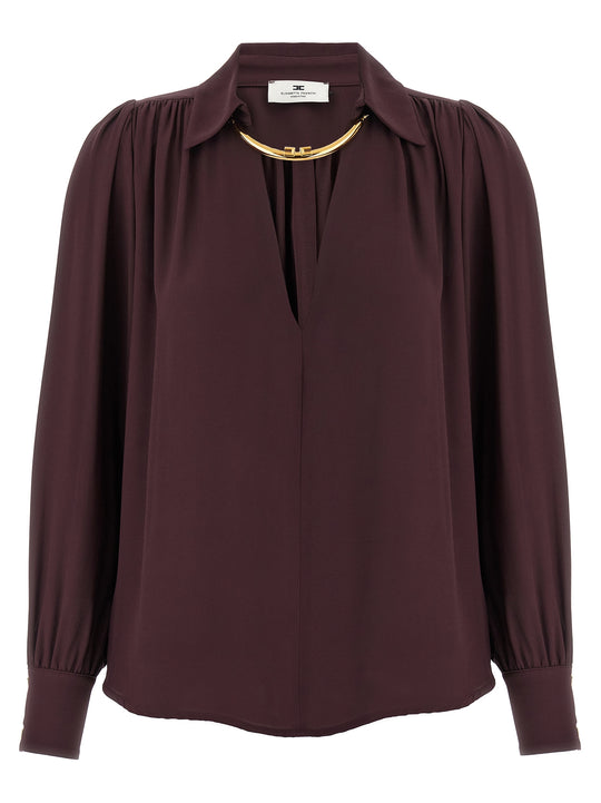 Necklace Shirt Shirt And Blouse Purple