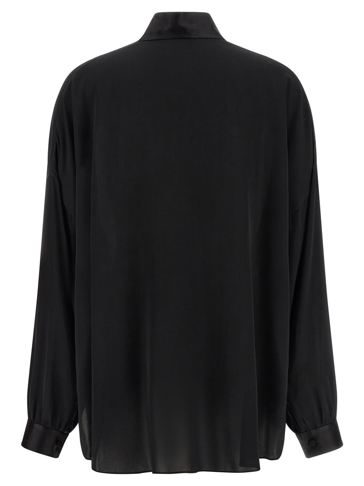 Tom Ford Lavallière Neck Blouse Shirt and Blouse - Black | e07ceac0a662284e46ac2e916badfa1350914b25