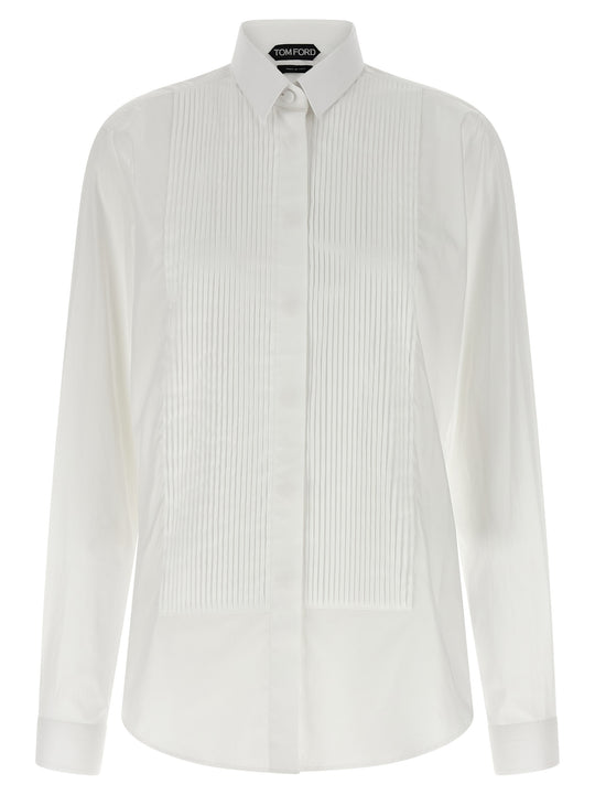 Plastron Shirt Shirt And Blouse White
