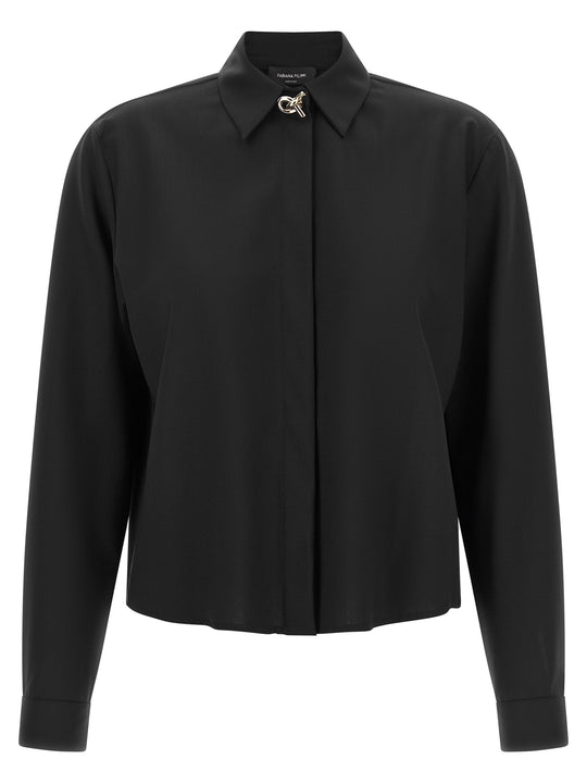 Knot Shirt Shirt And Blouse Black