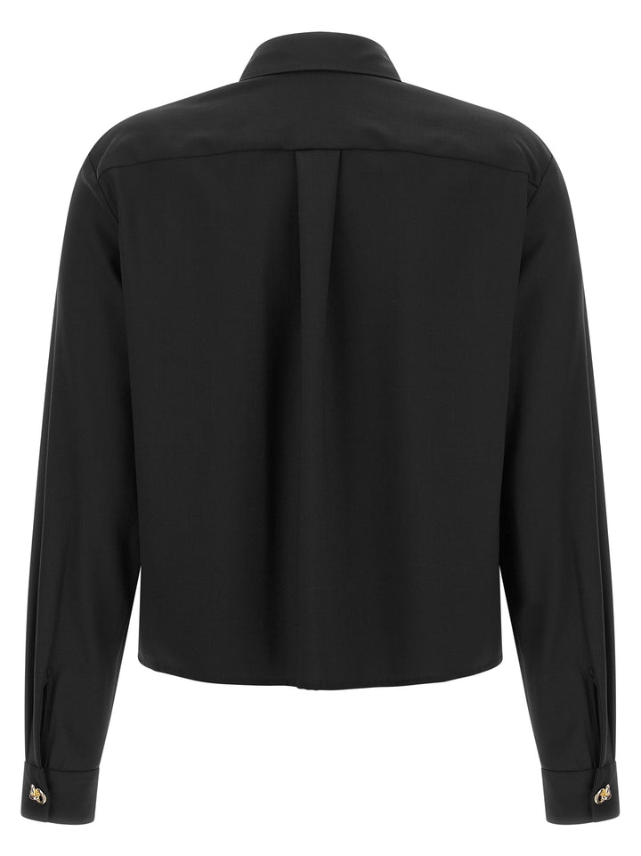 Fabiana Filippi Knot Shirt Shirt and Blouse - Black | e945545ea5024e14551ede649ae9aa8ba3f6a78b