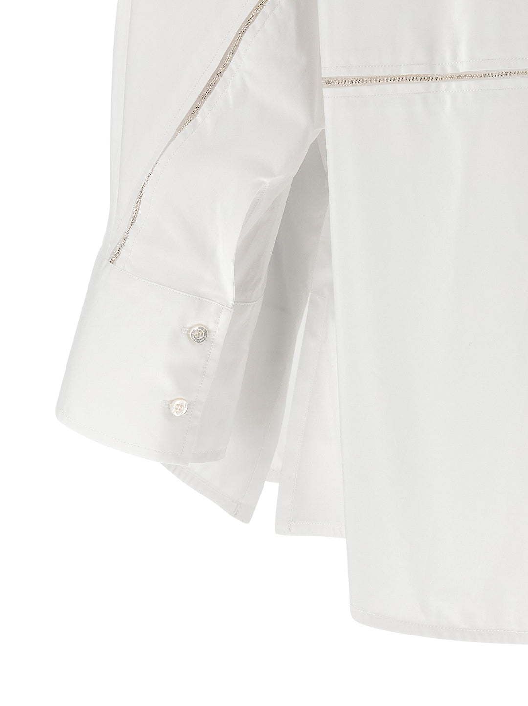 Fabiana Filippi Diamond Thread Shirt Shirt and Blouse - White | 823461ebb4f20d76fd12f828bda2f378b187c0dd