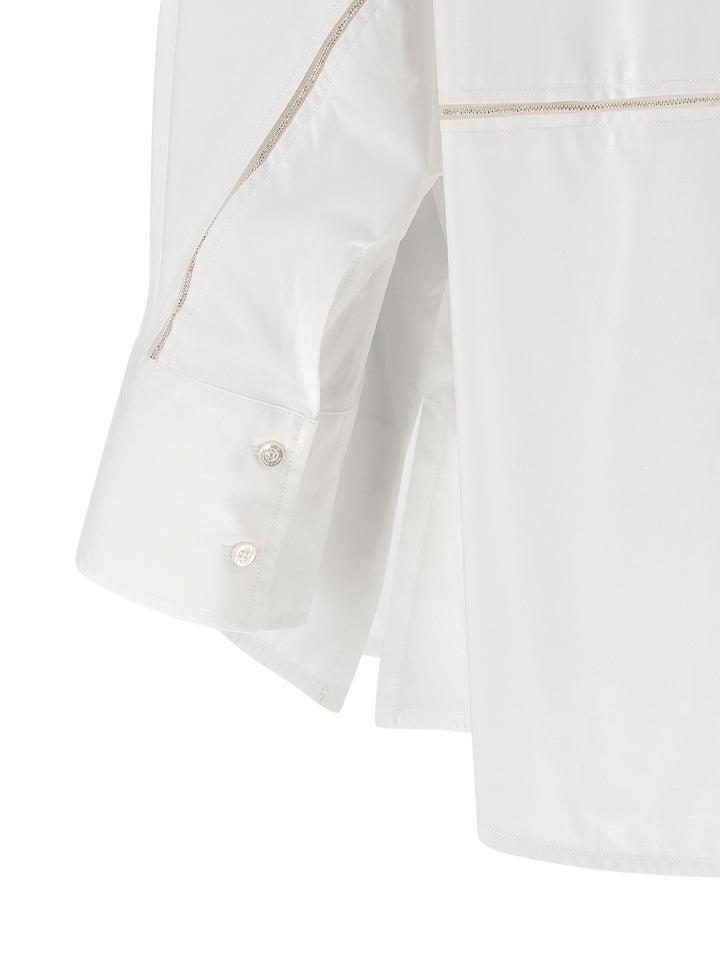 Fabiana Filippi Diamond Thread Shirt Shirt and Blouse - White | 823461ebb4f20d76fd12f828bda2f378b187c0dd